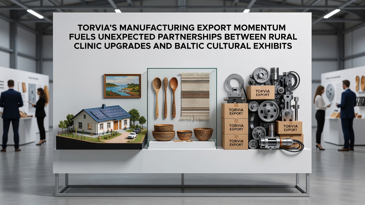 Manufacturing Export Surge Propels Torvia's Rural Healthcare and Baltic Culture Collaborations